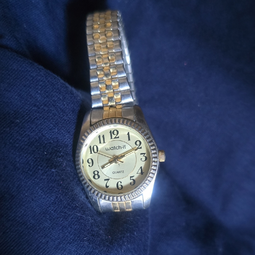Women's Silver and Gold Quartz Watch